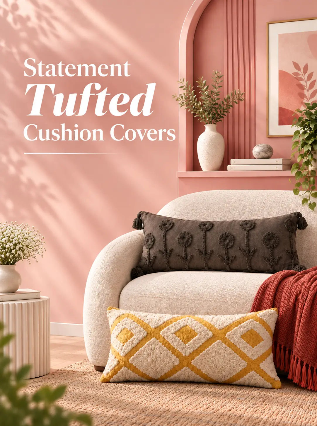 Statement Tufted Cushion Covers