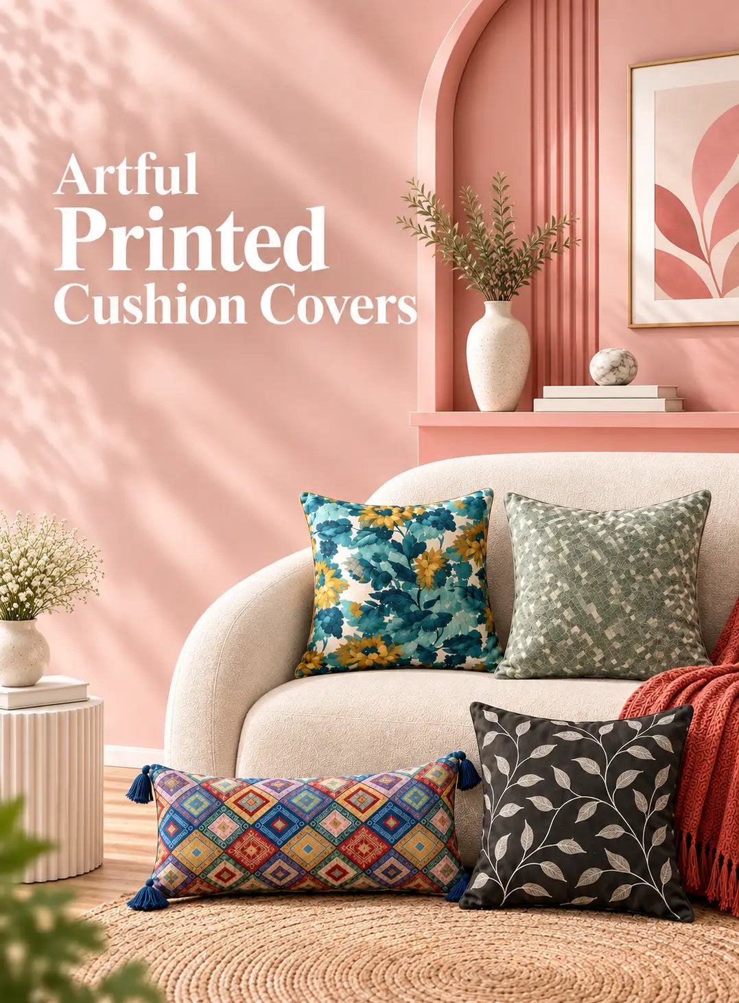 Artful Printed Cushion Covers
