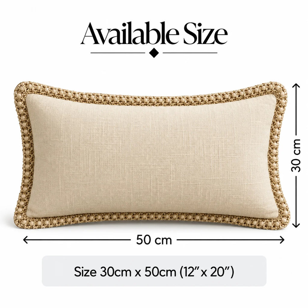 Luxe Slub Solid Lumbar Cushion Cover