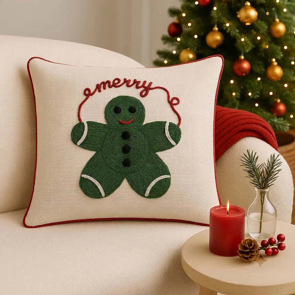 Gingerbread Joy Cushion Cover