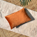 Export House Velvet Plain Lumbar Cover - Size:33cm X 48cm (13" X 18")