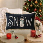 Christmas Cheer Tufted Slub Cushion Cover