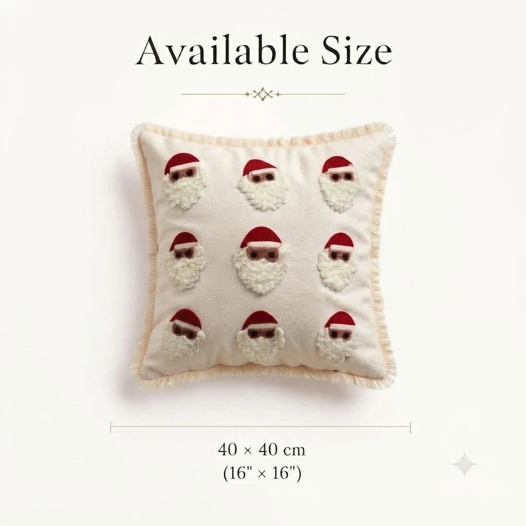 Christmas Joy Tufted Slub Cushion Cover