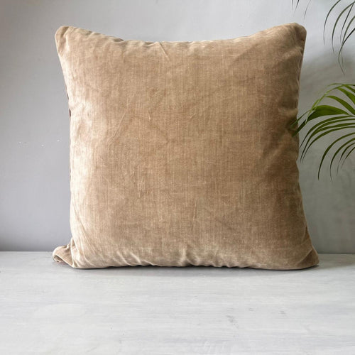 Velvet Plain Cushion Cover -  Size:60cm X 60cm (24" X 24")