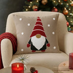 Christmas Hearth Slub Cushion Cover
