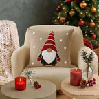 Christmas Hearth Slub Cushion Cover