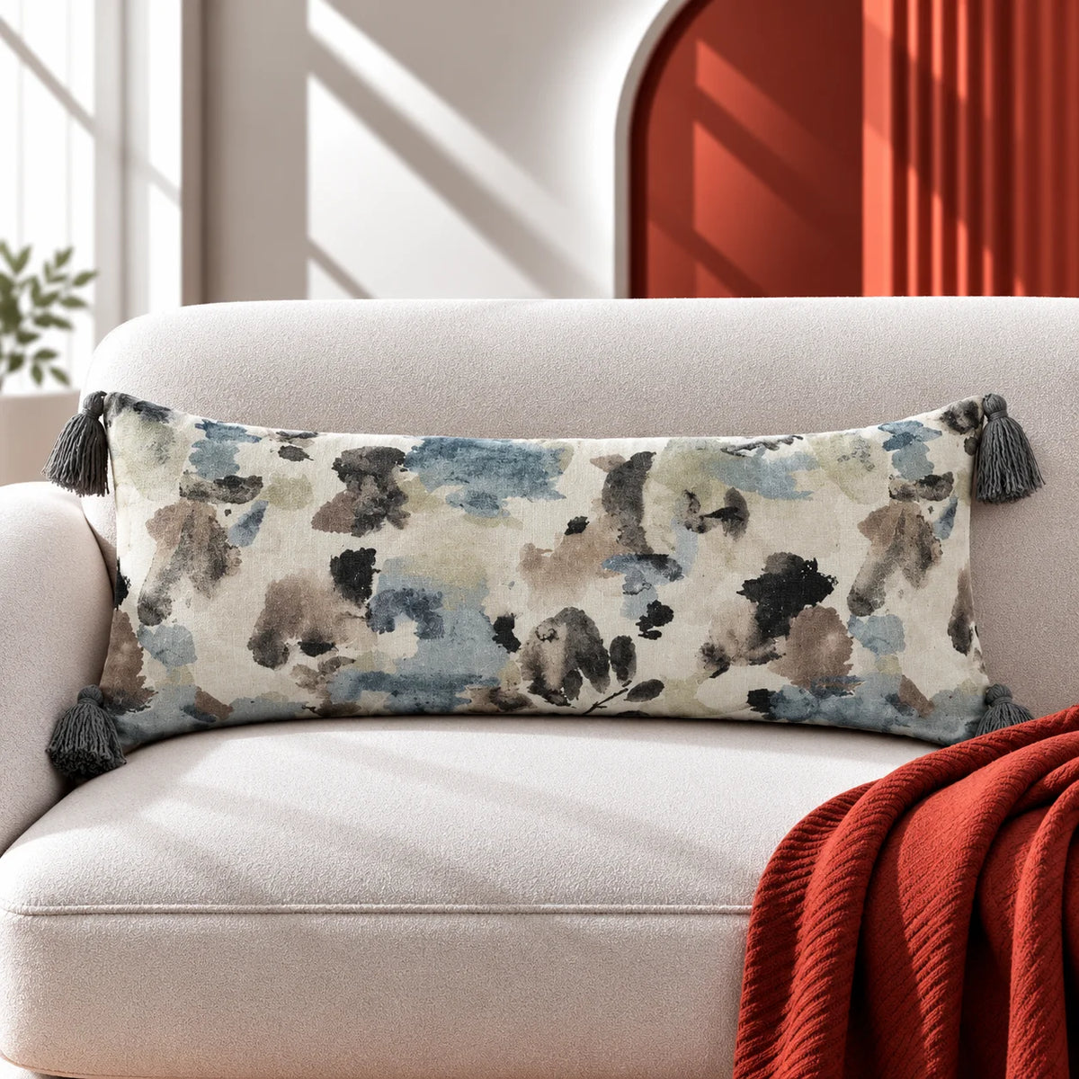 Floral Charm Lumbar Cushion Cover
