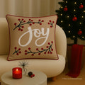 Frost & Fir Embroidered Cushion Cover