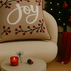 Frost & Fir Embroidered Cushion Cover