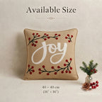 Frost & Fir Embroidered Cushion Cover