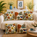 Premium Embroidered Cushion Cover Set
