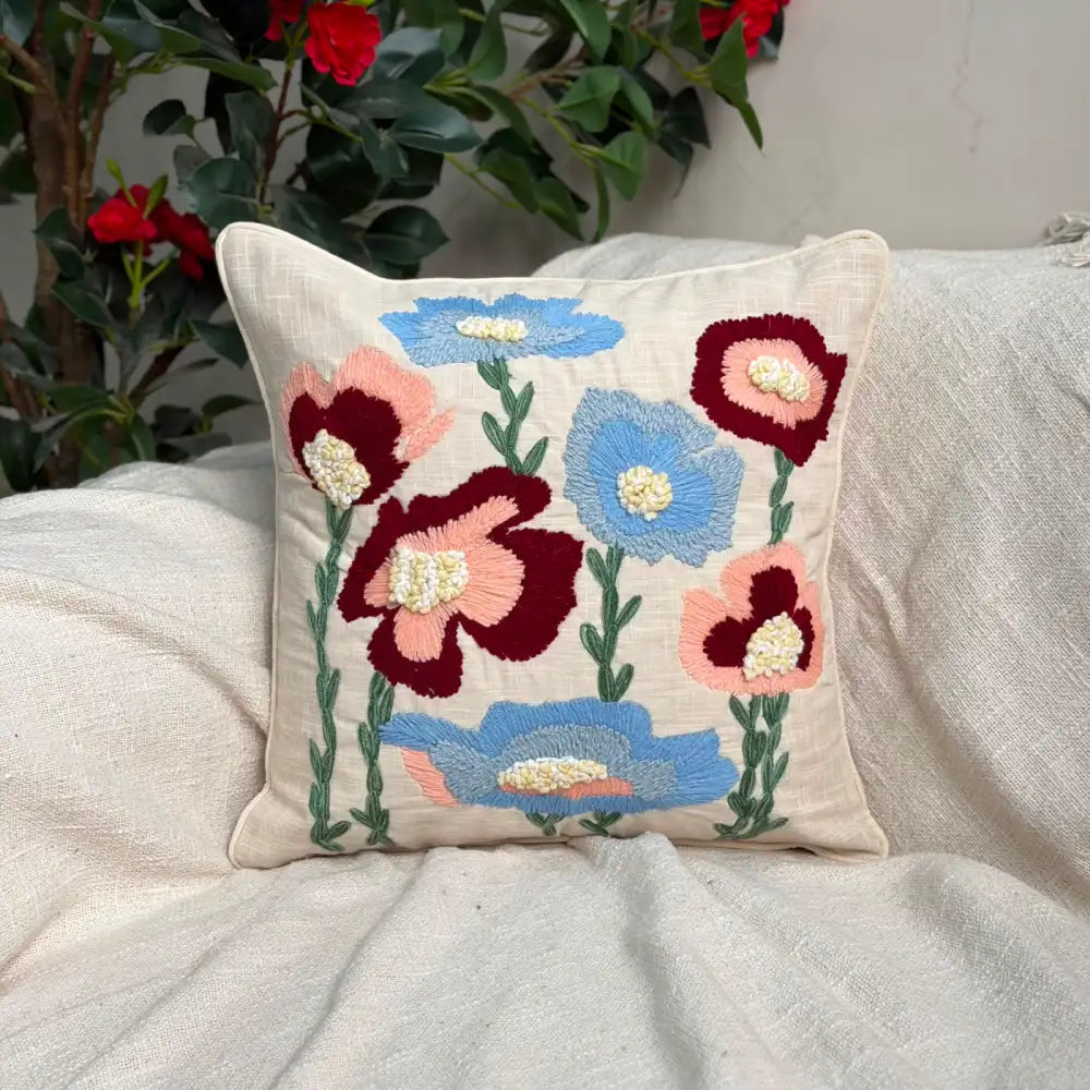 Embroidered Cushion Cover