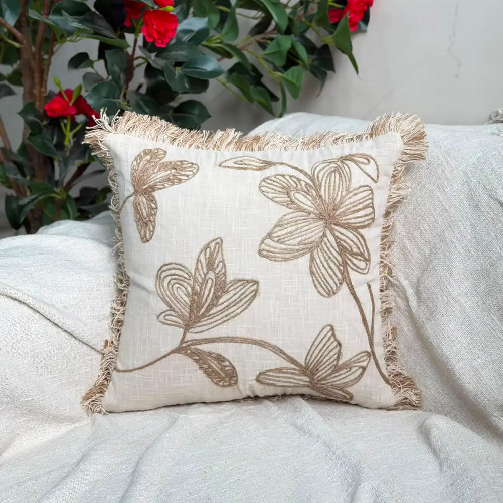 Embroidered Cushion Cover