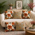 Premium Embroidered Cushion Cover Set