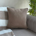 Solid Reversible Boucle Cushion Cover