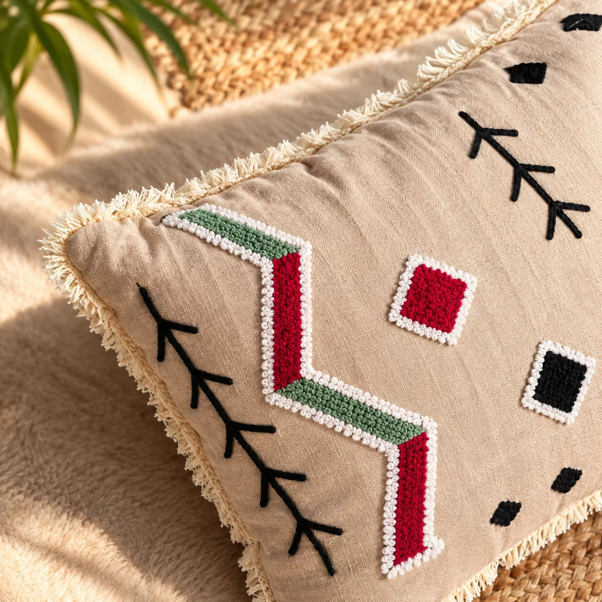 Luxe Texture Premium Lumbar Cushion Cover