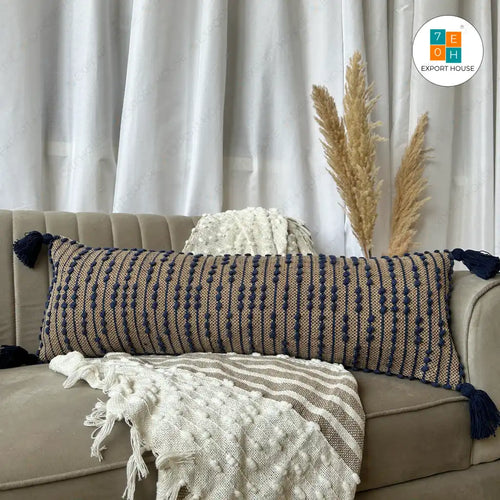 Cotton Boho Lumbar Cover - Size:30cm x 91cm (12" x 36")