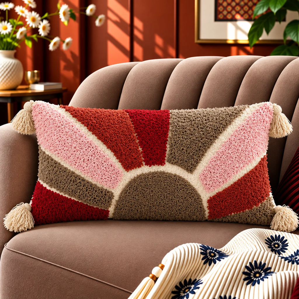 Sunrise Premium Boho Lumbar Cushion Cover