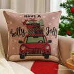 Holly Jolly Ride Cushion Cover