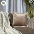 Export House Velvet Plain Cushion Cover -  Size:40cm X 40cm (16" X 16")