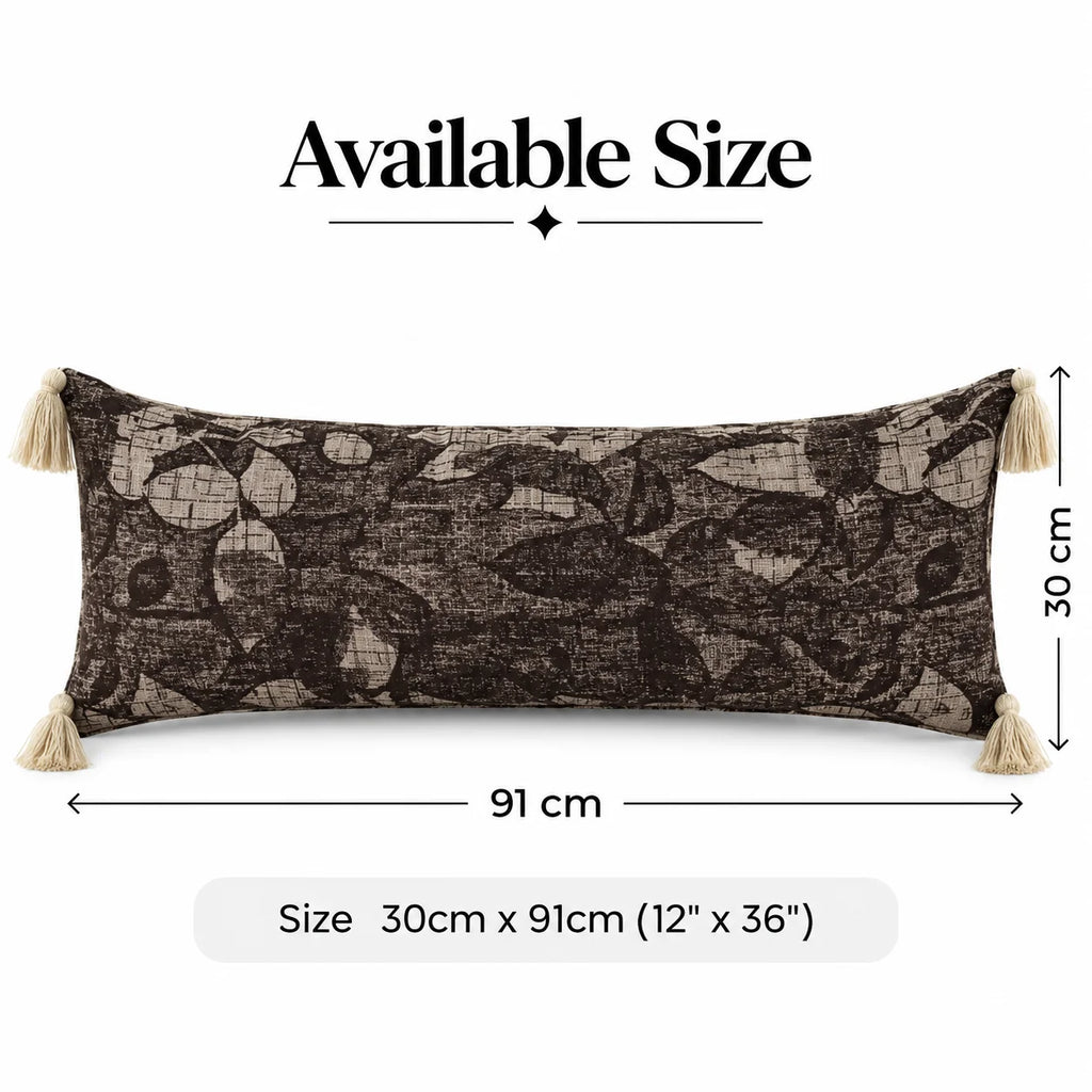 Vintage Bloom Jacquard Lumbar Cushion Cover