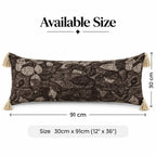 Vintage Bloom Jacquard Lumbar Cushion Cover