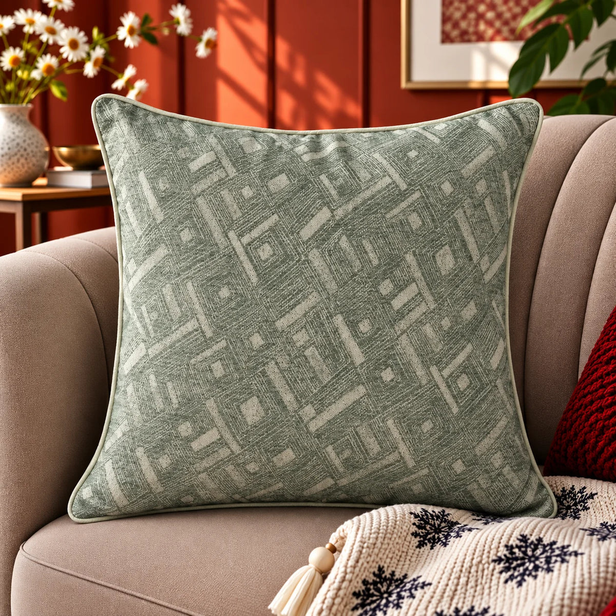 Botanical Bloom Printed Cushion Cover