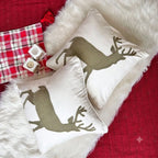 Ivory Reindeer Cushion Cover