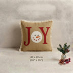 Jute Noel Cushion Cover