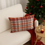 Rustic Red Plaid Cushion Cover