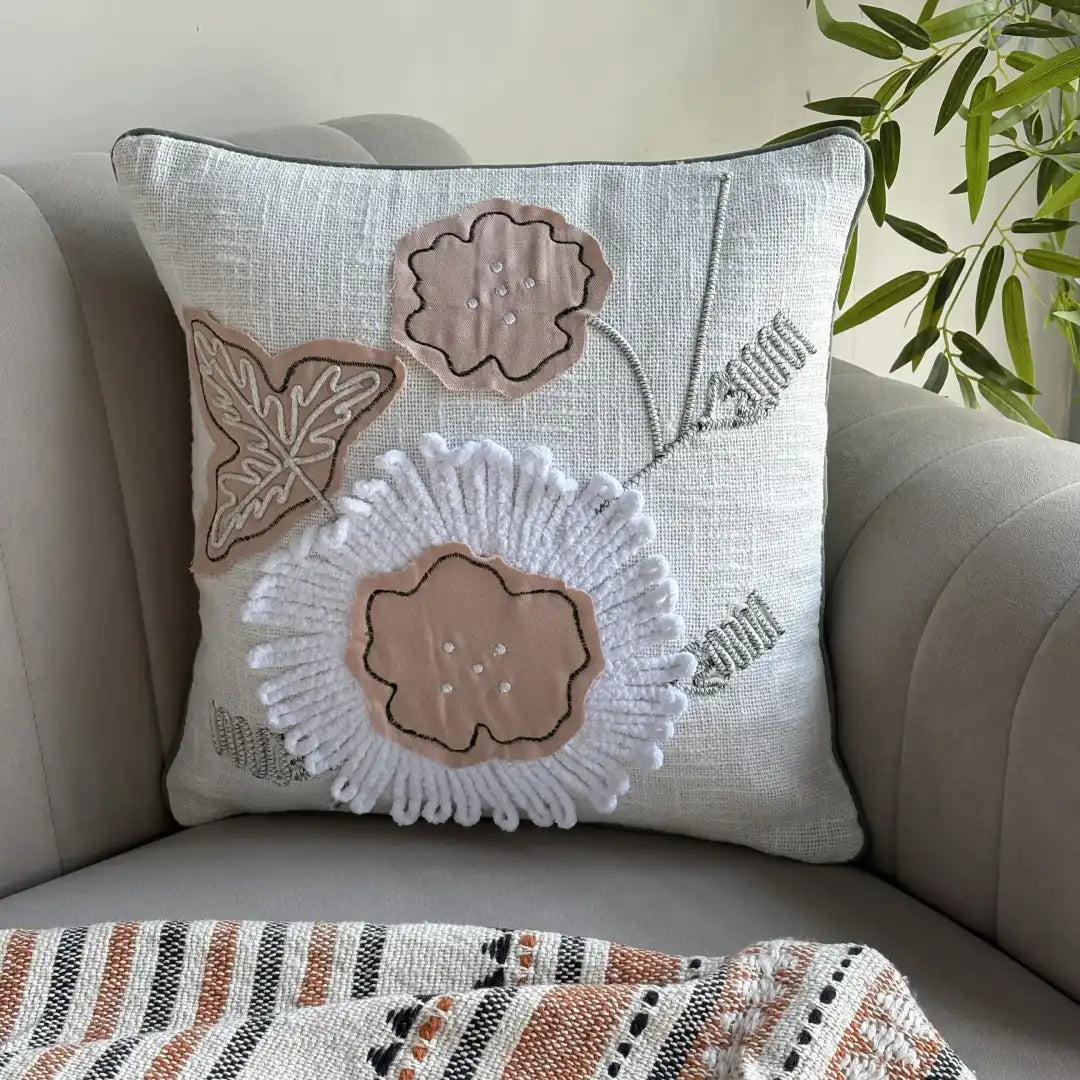 Blush Bloom Cushion Cover