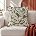 Vineletter Embroidered Cushion Cover