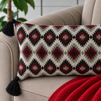 Botanical Grace Jacquard Lumbar Cushion Cove