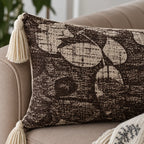 Vintage Bloom Jacquard Lumbar Cushion Cover
