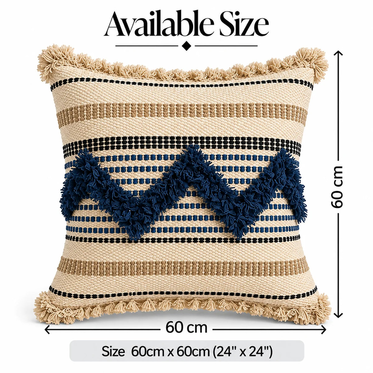 Boho Wave Premium Cushion Cover