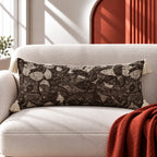 Vintage Bloom Jacquard Lumbar Cushion Cover