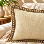 Sandstone Luxe Slub Cushion Cover