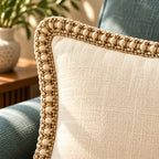 Luxe Slub Solid Lumbar Cushion Cover