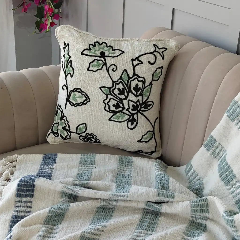 Embroidered Cushion Cover