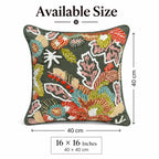 Fernmoire Embroidered Cushion Cover