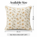 Artisan Bloom Embroidered Cushion Cover