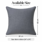 Ivory Garden Slub Embroidered Cushion Cover