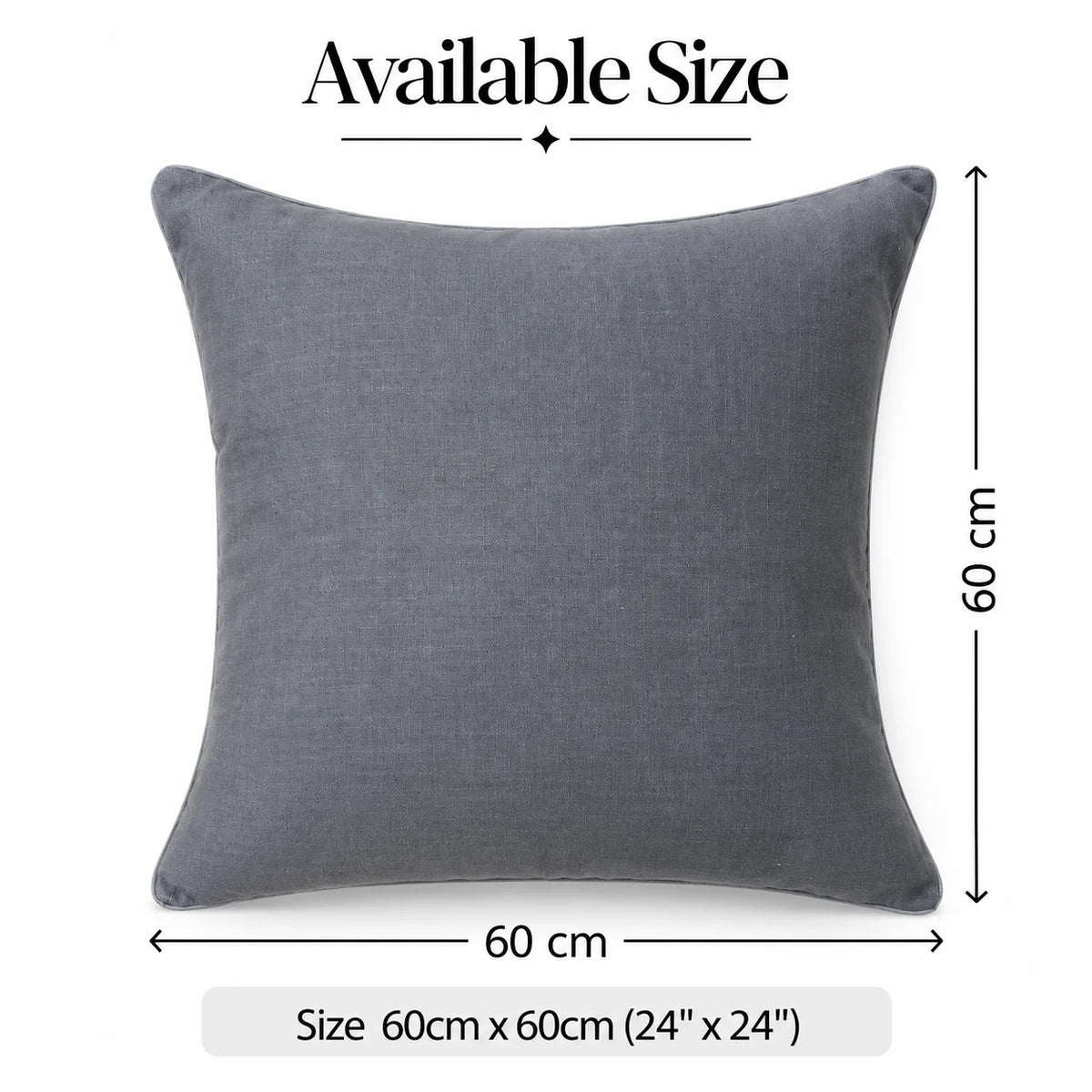 Ivory Garden Slub Embroidered Cushion Cover