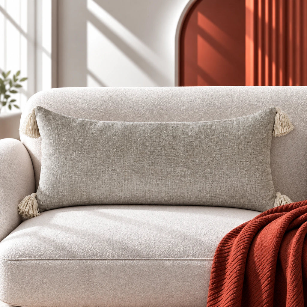 Royal Bloom Velvet Lumbar Cushion Cover