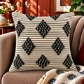Salt & Pepper Woven Boho Cushion Cover