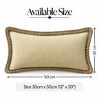 Sandstone Luxe Slub Cushion Cover
