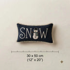 Christmas Cheer Tufted Slub Cushion Cover