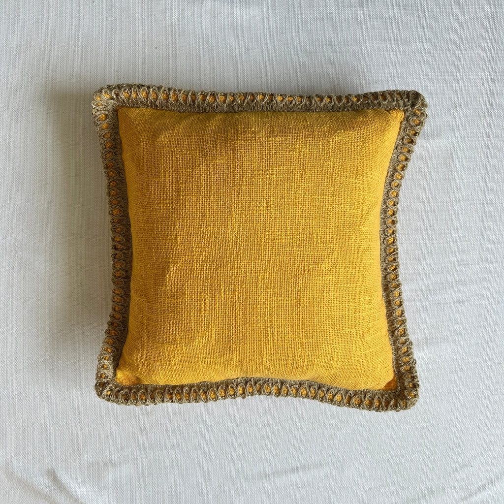 Mustard Elegance Jute Lace