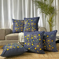 Export House Premium Cotton Embroidered Cushion Cover - Size:60cm X 60cm (24" X 24")