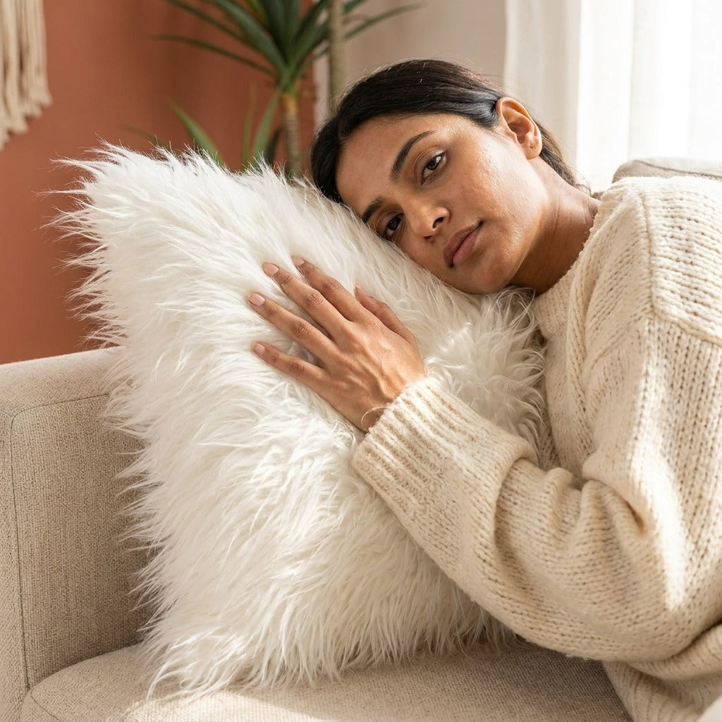 Soft Faux Fur Cushion Cover